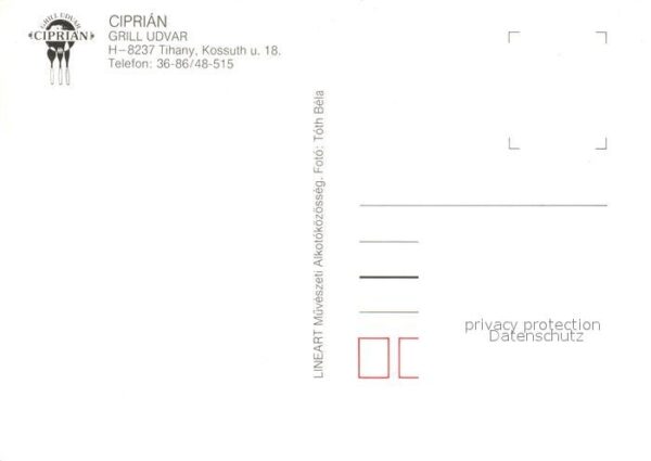 Tihany Ciprian Grill Udvar – Bild 2