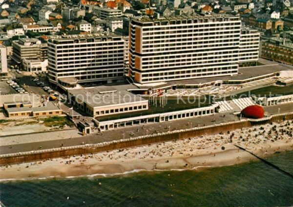 Westerland Sylt Fliegeraufnahme Kurzentrum Strand