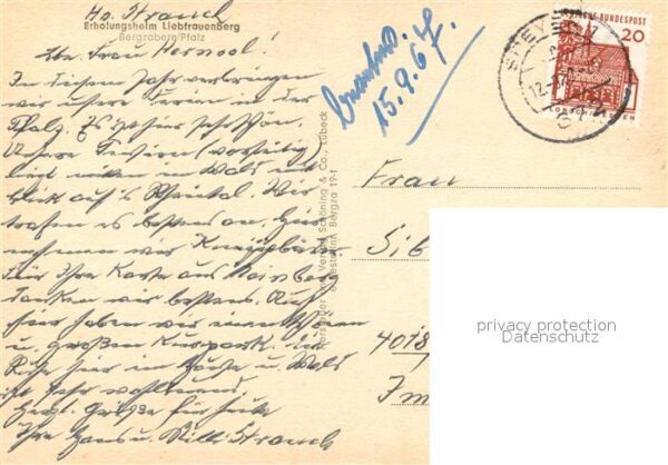 Bad Bergzabern Erholungsheim Liebfrauenberg – Bild 2