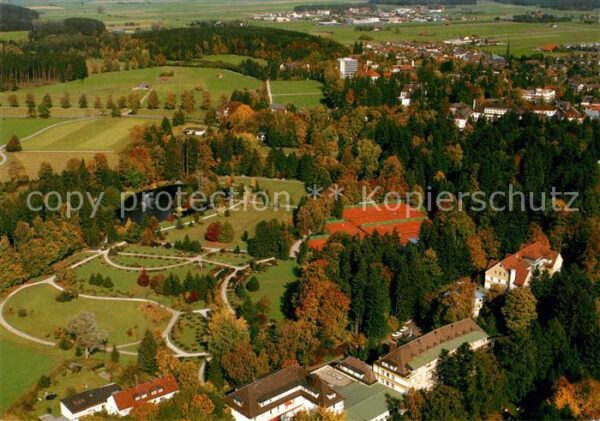Bad Woerishofen Fliegeraufnahme mit Kurpark und Tennisa