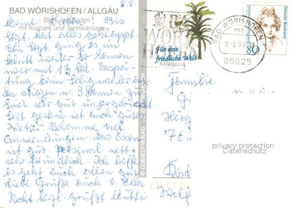 Bad Woerishofen Fliegeraufnahme mit Kurpark und Tennisa – Bild 2