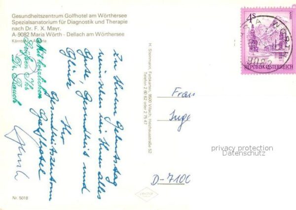 Maria Woerth Woerthersee Gesundheitszentrum Golfhotel Sanatorium – Bild 2