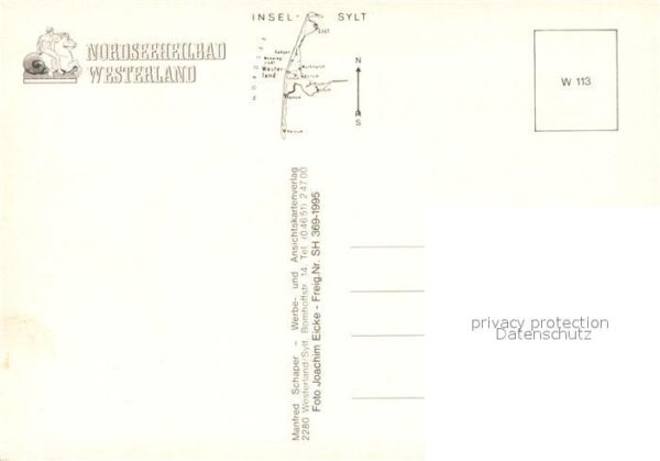 Westerland Sylt Fliegeraufnahme mit Strand – Bild 2