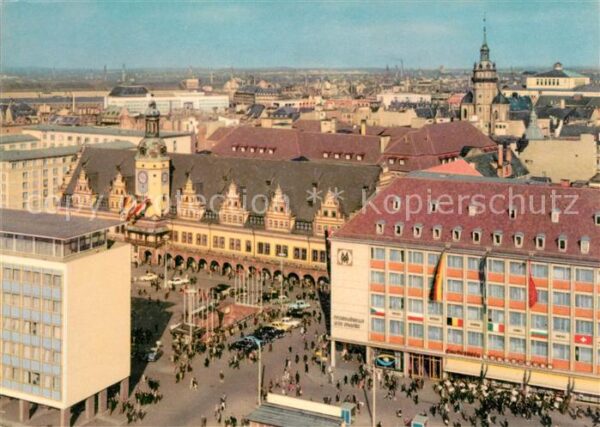 Leipzig Messehaus am Markt Rathaus