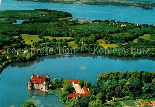 Gluecksburg Ostseebad Fliegeraufnahme Schloß und Flensburger