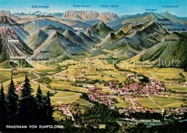 Ruhpolding Panoramakarte