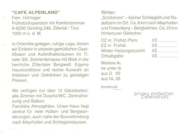 Ginzling Cafe Alpenland – Bild 2