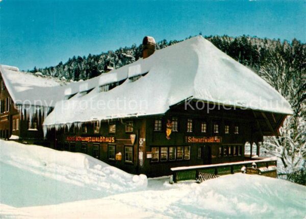 Todtmoos Schwarzwaldhaus im Schnee