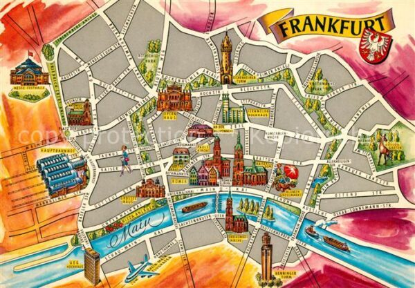 Frankfurt Main Lageplan