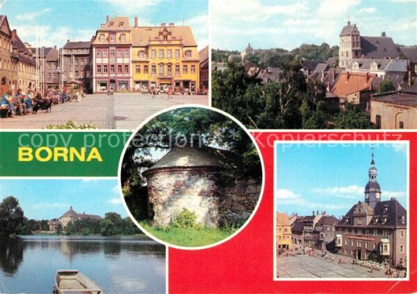 Borna Leipzig Karl-Marx-Platz Rathaus Alte Stadtmauer