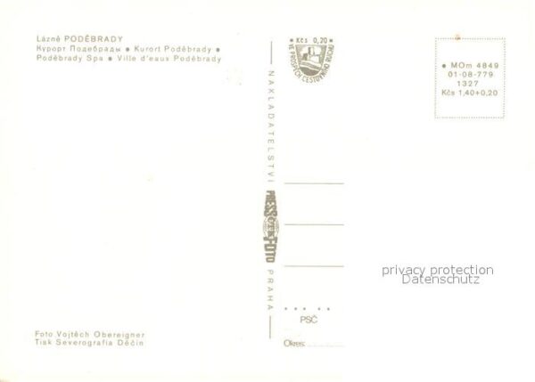 Lazne Podebrady Hubert Hotel Denkmal – Bild 2
