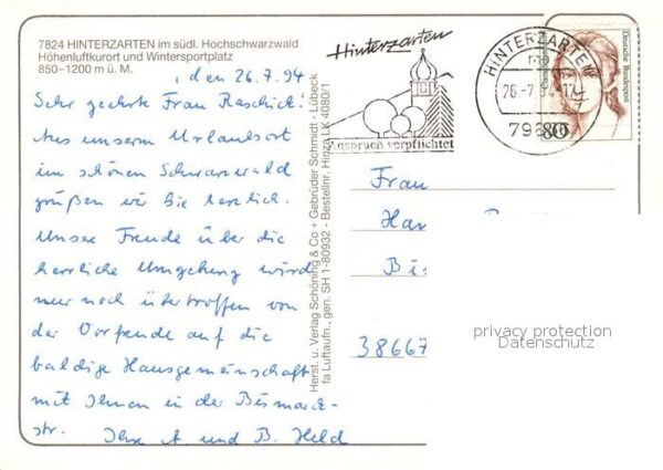 Hinterzarten Fliegeraufnahme – Bild 2