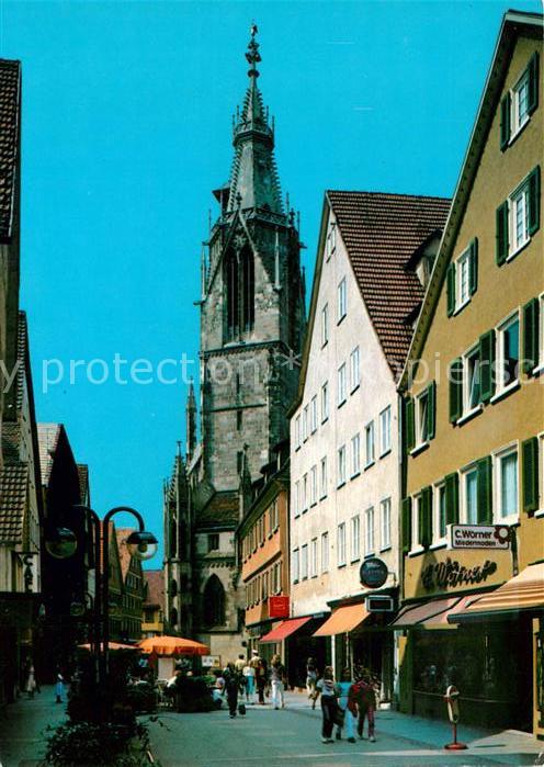 Reutlingen BW Fussgängerzone Wihelmstrasse Marienkirc