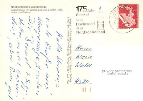 Wangerooge Nordseebad Fliegeraufnahme – Bild 2