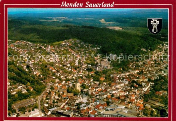 Menden Sauerland Fliegeraufnahme