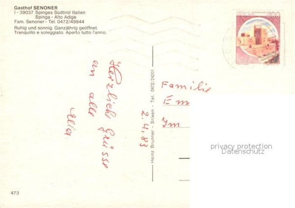 Spinges Gasthof Senoner – Bild 2