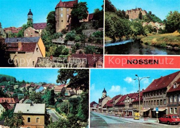Nossen Schlossturm Freiberger Mulde Markt