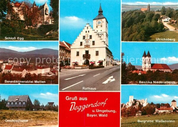 Deggendorf Donau Rathaus Basilika Niederalteich Schloss