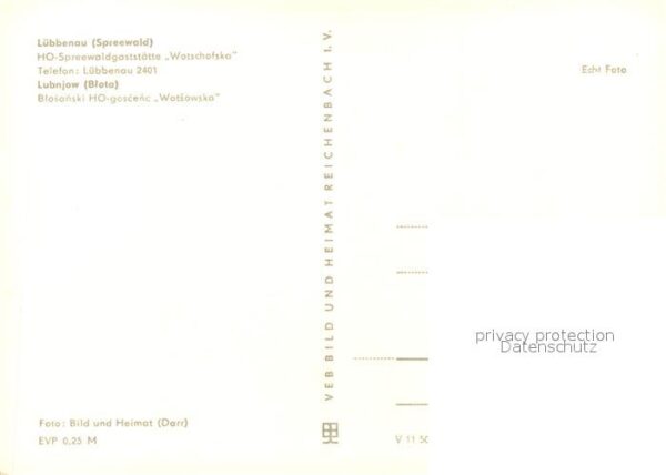Luebbenau Spreewald Spreewaldgaststätte Wotschofska – Bild 2