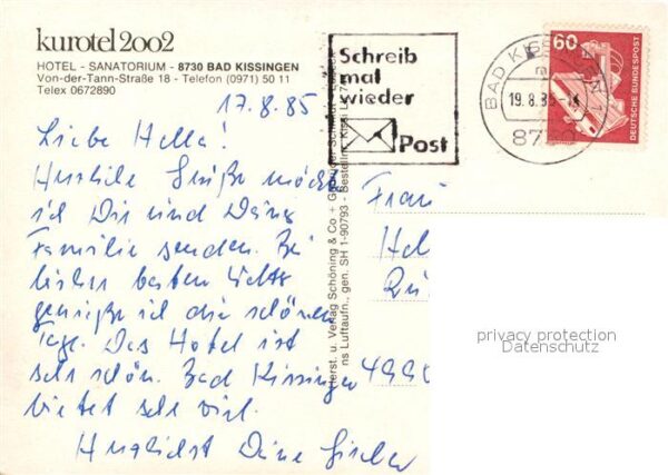 Bad Kissingen Kurhotel 2002 – Bild 2