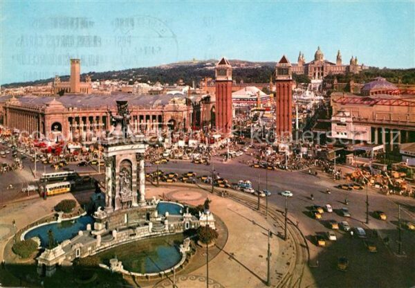 Barcelona Cataluna Plaza Espana Entrada Exposicion