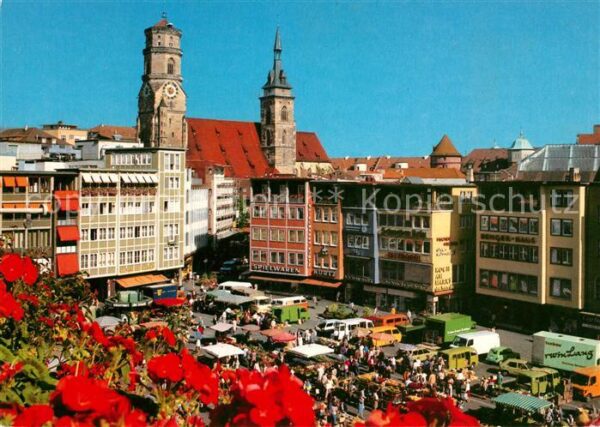 Stuttgart Marktplatz Stiftskirche