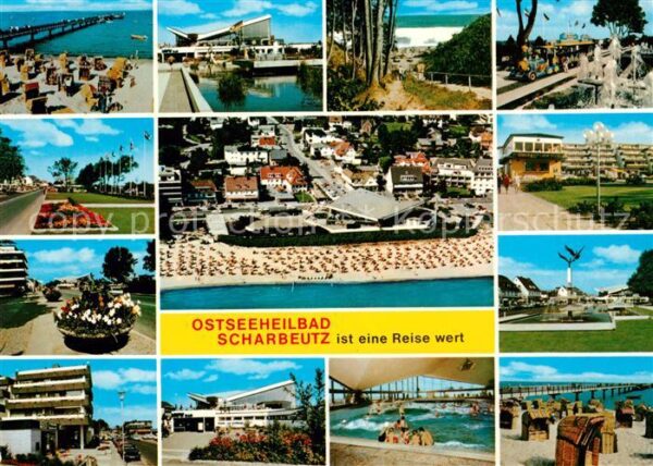 Scharbeutz Ostseebad Fliegeraufnahme Bühne Wellenbad