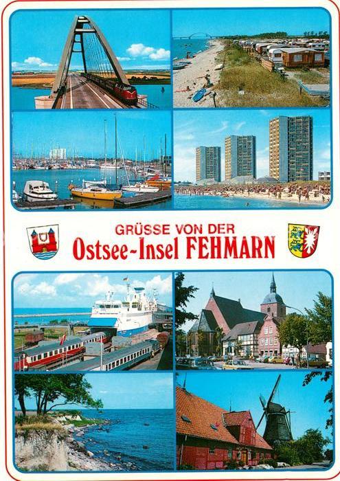 Fehmarn Brücke Hochhaus Hafen Fähre