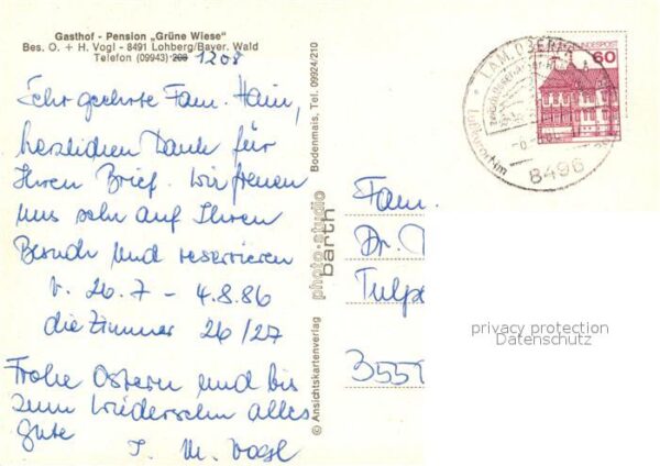Lohberg Lam Pension Grüne Wiese – Bild 2