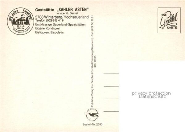Winterberg Hochsauerland Gaststätte Kahler Asten – Bild 2