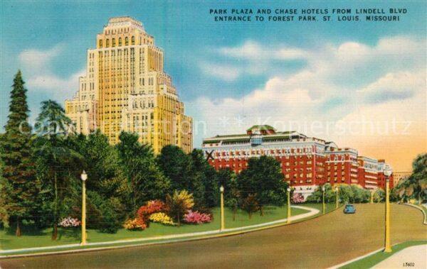St Louis Missouri Park Plaza Chase hotels Lindell