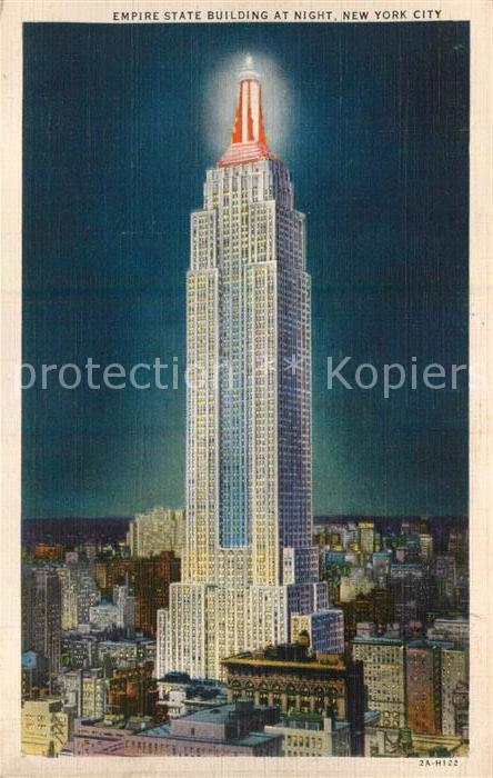 New York City Empire State Bilding Nachtaufnahme