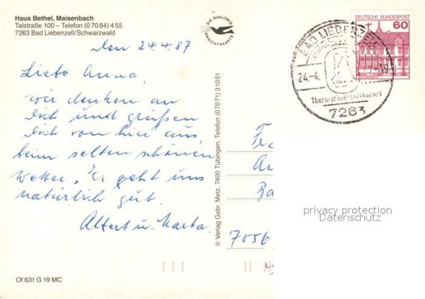Bad Liebenzell Haus Bethel Maisenbach – Bild 2