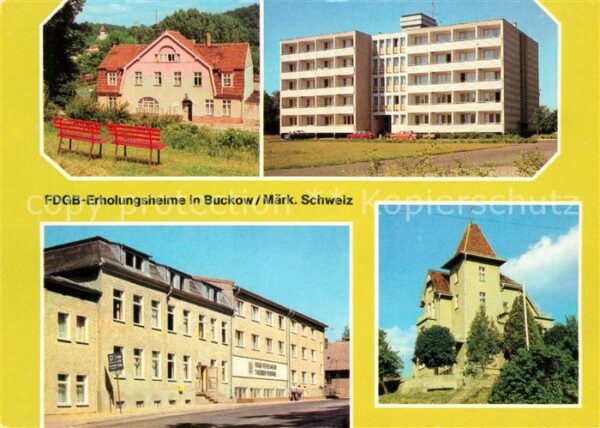 Buckow Maerkische Schweiz FDGB Erholungsheime Bergschlösschen The