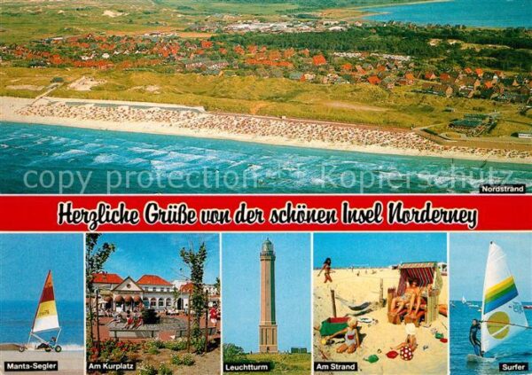 Norderney Nordseebad Manta Segler Kurplatz Leuchtturm Strand