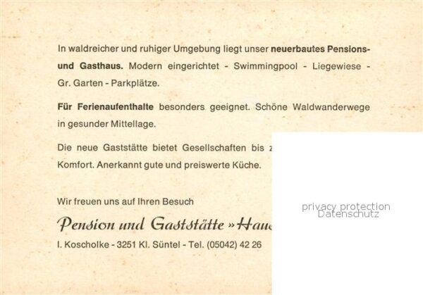 Klein Suentel Pension Gaststätte Haus Sonnenblick Aus – Bild 2