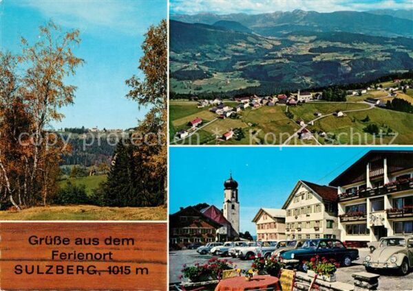 Sulzberg Allgaeu Fliegeraufnahme Kirche Panorama