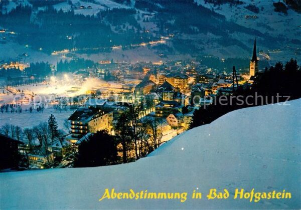 Hofgastein Bad Abendstimmung Winterlandschaft