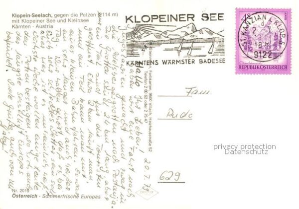 Klopeinersee Fliegeraufnahme Kleinsee Petzen – Bild 2