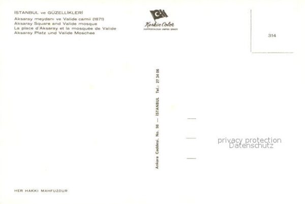 Istanbul Constantinopel Aksaray Platz Valide Moschee – Bild 2