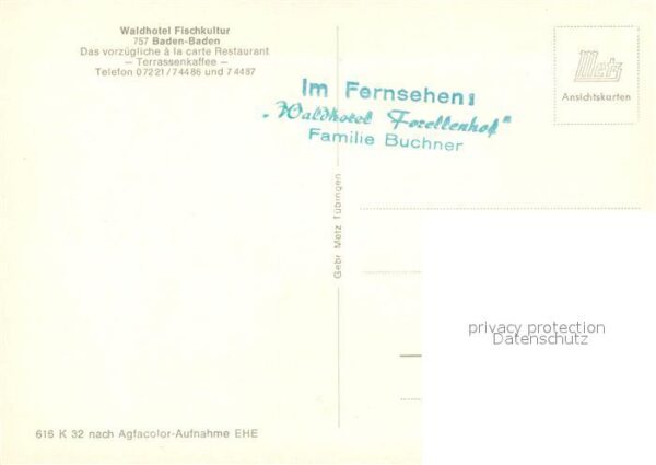 Baden-Baden Waldhotel Fischkultur – Bild 2