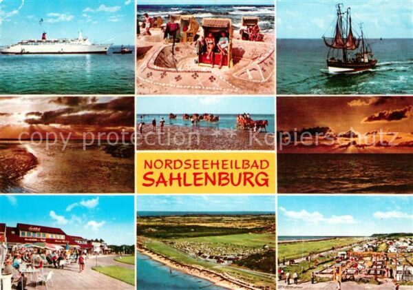 Sahlenburg Zeltplatz Segelschiff Strand Fährschiff