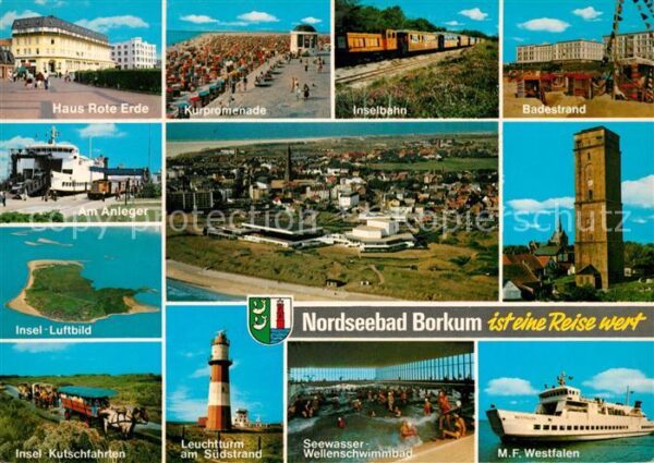 Borkum Haus Rote Erde Kurpromenade Inselbahn B