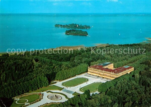 Herrenchiemsee Fliegeraufnahme Schloss