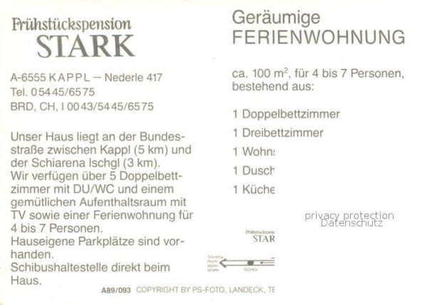 Kappl Tirol Pension Stark – Bild 2