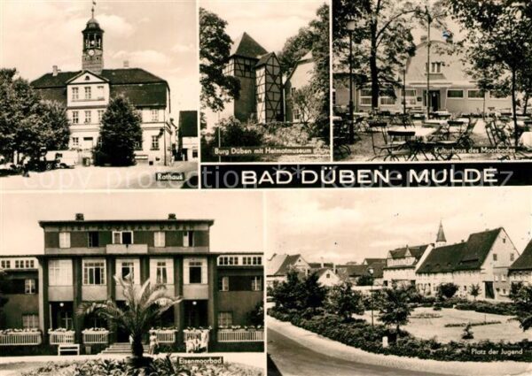 Bad Dueben Rathaus Kulturhaus Moorbad Eisenmoorbad