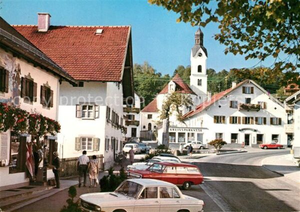 Bad Kohlgrub Ortsansicht Kirche Gasthaus Kreissparka