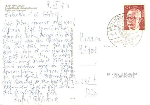 Bad Kohlgrub Ortsansicht Kirche Gasthaus Kreissparka – Bild 2