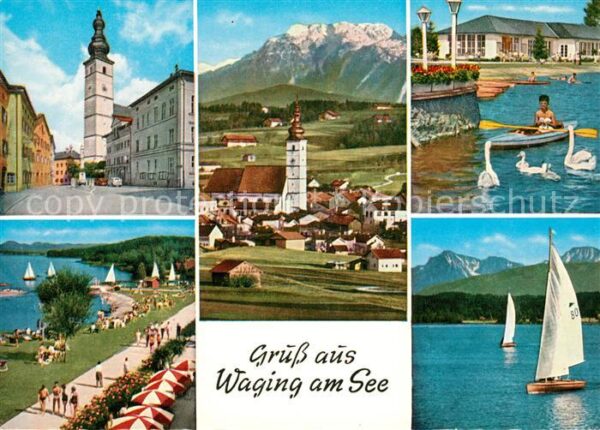 Waging See Marktplatz Untersberg Strandkurhaus Str
