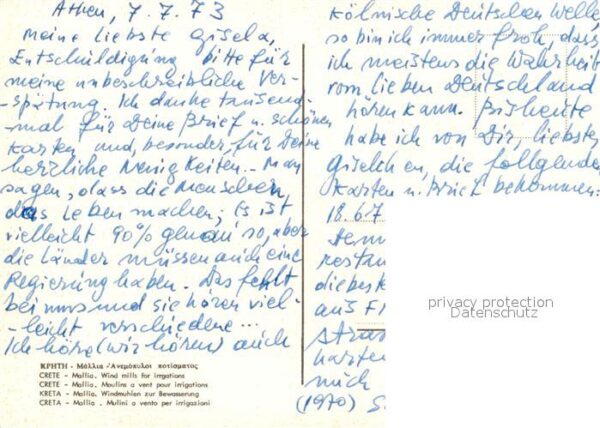 Kreta Crete Windmühlen Bewässerung – Bild 2